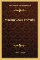 Modern Greek Proverbs