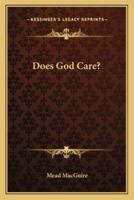 Does God Care?