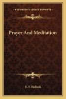 Prayer And Meditation