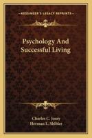 Psychology And Successful Living