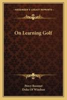 On Learning Golf