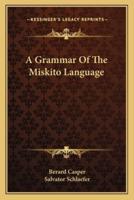 A Grammar Of The Miskito Language