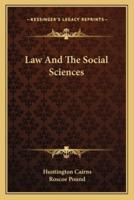 Law And The Social Sciences