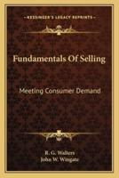 Fundamentals Of Selling