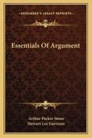 Essentials Of Argument