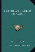 Goethe and World Literature