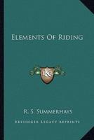 Elements Of Riding