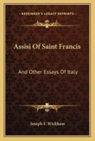 Assisi Of Saint Francis