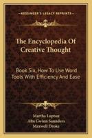 The Encyclopedia Of Creative Thought