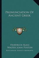 Pronunciation Of Ancient Greek