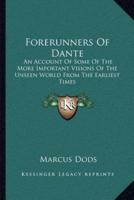 Forerunners Of Dante