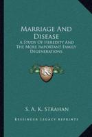 Marriage And Disease