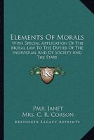 Elements Of Morals
