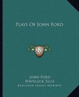 Plays Of John Ford