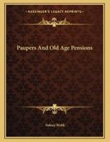 Paupers And Old Age Pensions