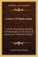 Letters Of Shahcoolen