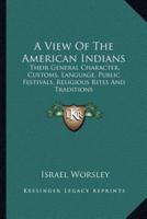 A View Of The American Indians