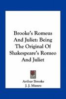 Brooke's Romeus And Juliet