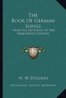 The Book Of German Songs