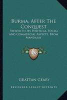 Burma, After The Conquest