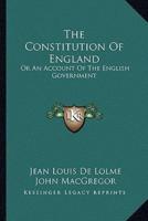 The Constitution Of England
