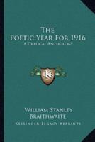 The Poetic Year for 1916