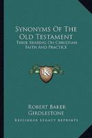 Synonyms Of The Old Testament