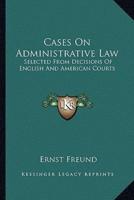 Cases On Administrative Law
