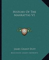 History Of The Mahrattas V1