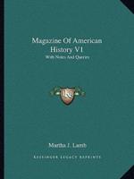 Magazine Of American History V1