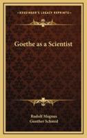Goethe as a Scientist