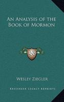 An Analysis of the Book of Mormon