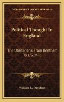 Political Thought In England