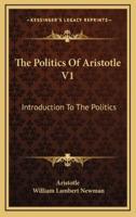 The Politics of Aristotle V1