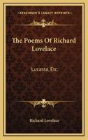 The Poems of Richard Lovelace