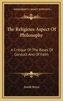 The Religious Aspect Of Philosophy
