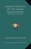 Characteristics Of The Greek Philosophers