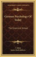 German Psychology of Today