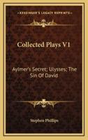 Collected Plays V1