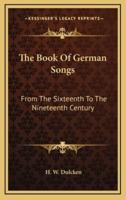 The Book of German Songs