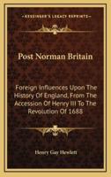 Post Norman Britain