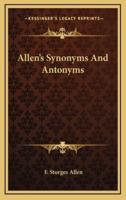 Allen's Synonyms And Antonyms