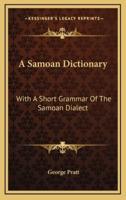 A Samoan Dictionary