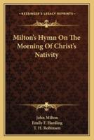 Milton's Hymn On The Morning Of Christ's Nativity
