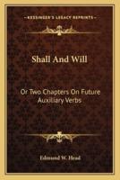 Shall And Will