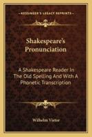 Shakespeare's Pronunciation