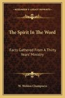 The Spirit In The Word