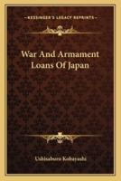 War and Armament Loans of Japan