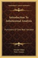 Introduction To Infinitesimal Analysis