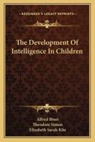 The Development Of Intelligence In Children